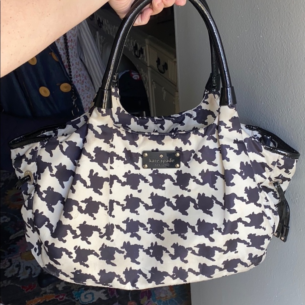 Kate Spade Houndstooth Stevie Bag